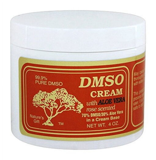 DMSO Cream With Aloe Vera and Rose Scented - 4 Ounces