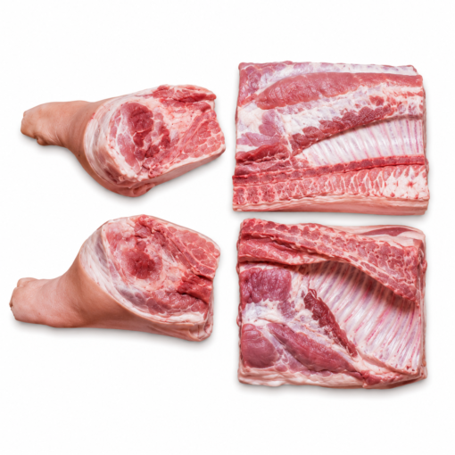 Frozen Pork in 4 Way Cut
