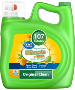 Great Value Ultimate Fresh Laundry Detergent, Original Clean, 154 fl oz, 107 Loads