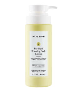 Naturium Bio-Lipid Restoring Moisturizing Body Lotion with Shea Butter, Fragrance Free, 14 fl oz
