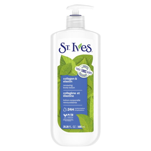 St. Ives Collagen & Elastin Hand & Body Lotion, Renewing Body Care for Dry Skin, 20.28oz