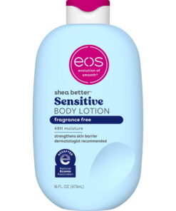 eos-Shea-Better-Body-Lotion-for-Dry-Skin-Fragrance-Free-Made-for-Sensitive-Skin-16-fl-oz_1086584e-dbf6-41dd-9f5c-daa970a5507d.fb8732200a8640f2f0e4748723735f26-scaled-1.jpeg eos Sensitive Skin Body Lotion, 48 Hour Moisturizing Daily Body Moisturizer for Dry Skin with Shea Butter, 16 oz